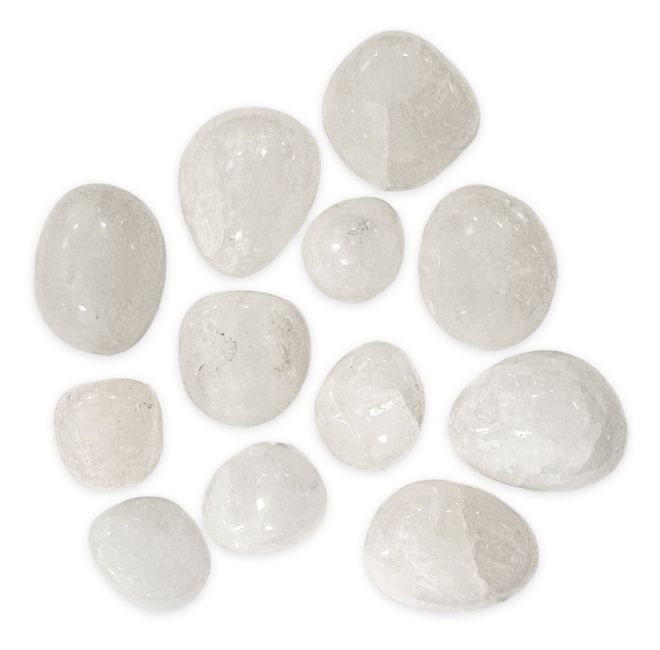 Pietre burattate di cristallo di rocca AB 2-3 cm 250 g