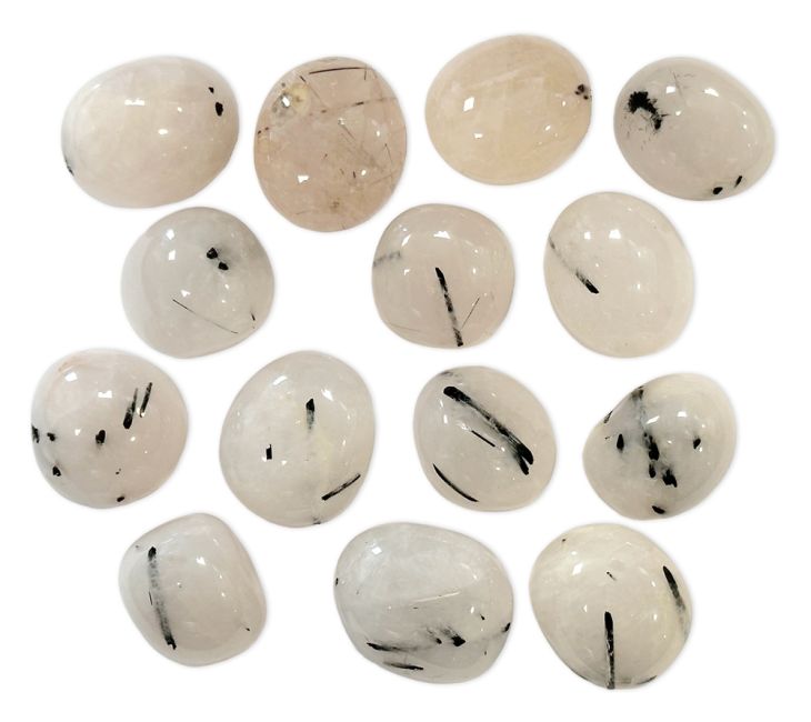 Pietre barilate Cristallo di rocca Tormalina A da 250g
