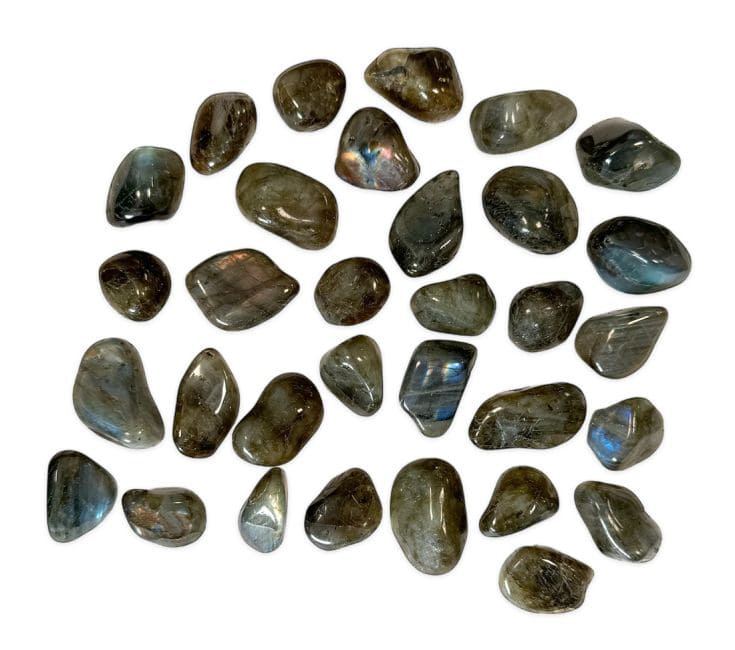 Labradorite Una pietra burattata Piccola 250g