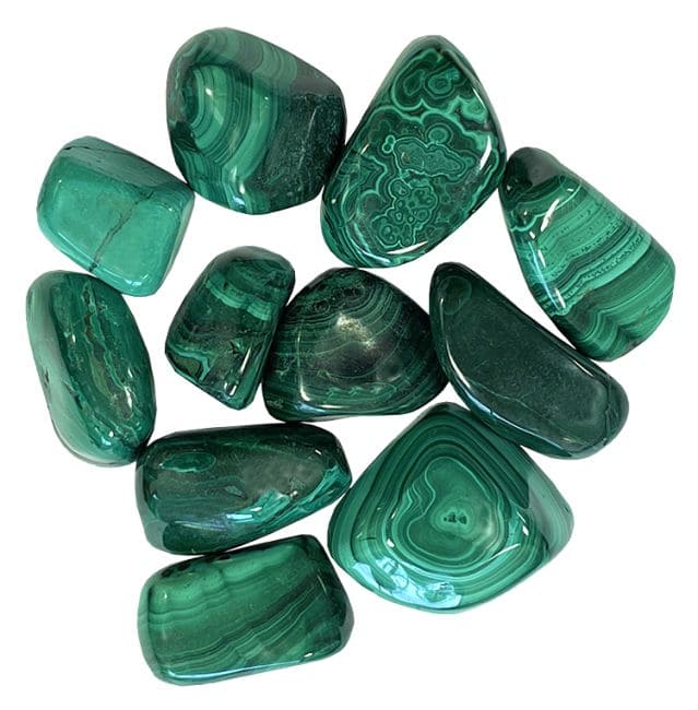 Pietre barilate Malachite AA da 250g