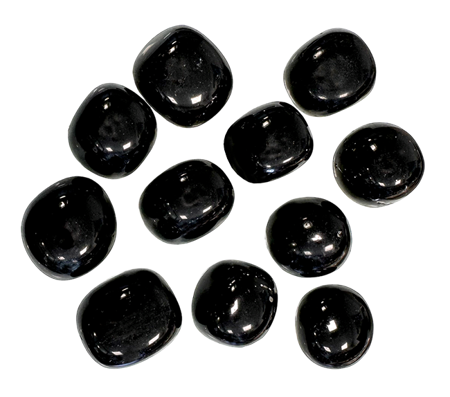 Pietre burattate di ossidiana nera A 250 g