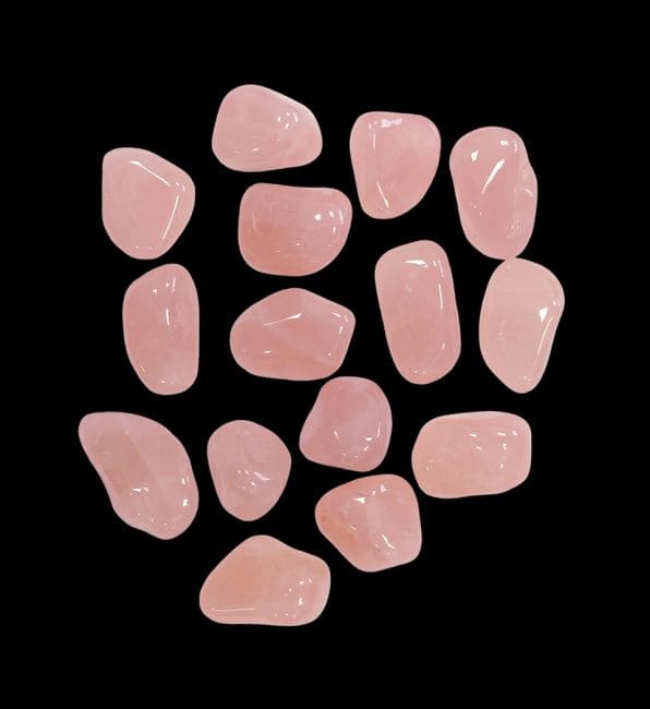 Pietre barilate al Quarzo Rosa AA 250g