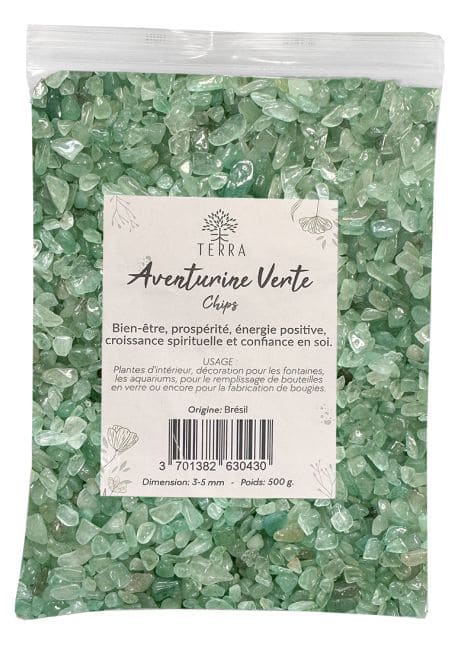 Avventurina Verde A Pietra Naturale Scaglie 3-5mm 500g