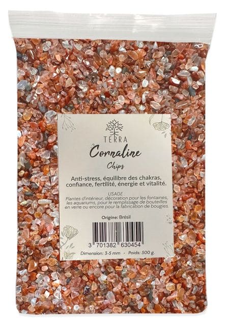 Corniola Arancia A Pietra Naturale Scaglie 1-3mm 500g