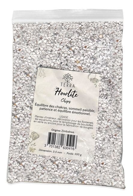 Trucioli di pietra naturale Howlite A 1-4 mm 500 g