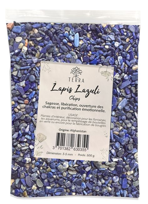 Lapislazzuli A+ Scaglie di pietra naturale 3-5 mm 500 g