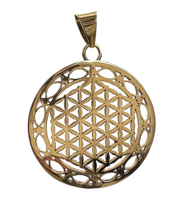 Pendente in bronzo con pietra semipreziosa 4cm