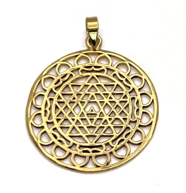 Pendente Mandala e Yantra 4cm