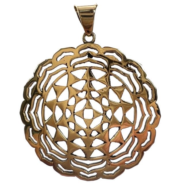 Ciondolo in bronzo Mandala 4cm