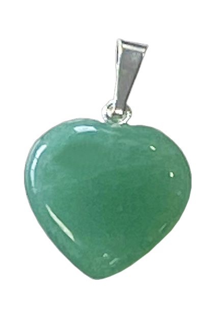 Ciondolo Cuore Aventurine Verde 15mm x10