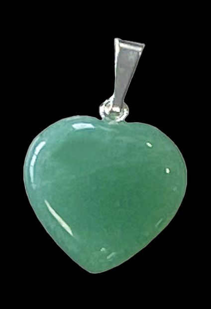 Ciondolo Cuore Aventurine Verde 15mm x10