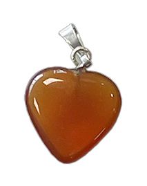 Ciondolo Cuore Cornaline 20mm x10