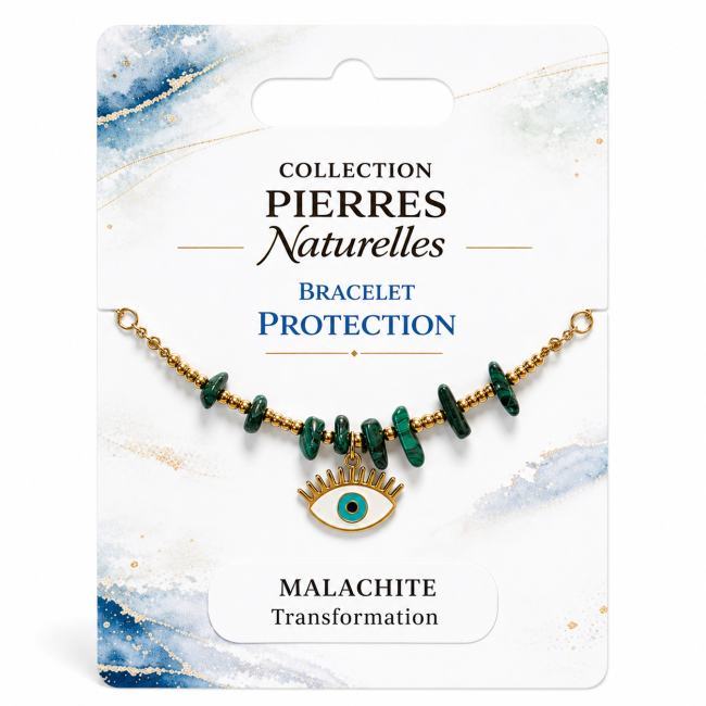 Bracciale di Protezione in Malachite A – Malocchio