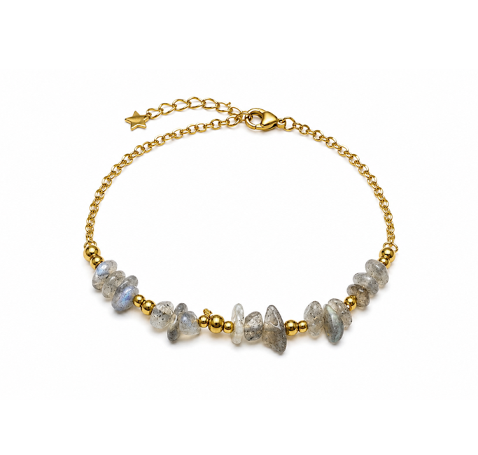 Bracciale Energia in Labradorite A – Frammenti di Pietra