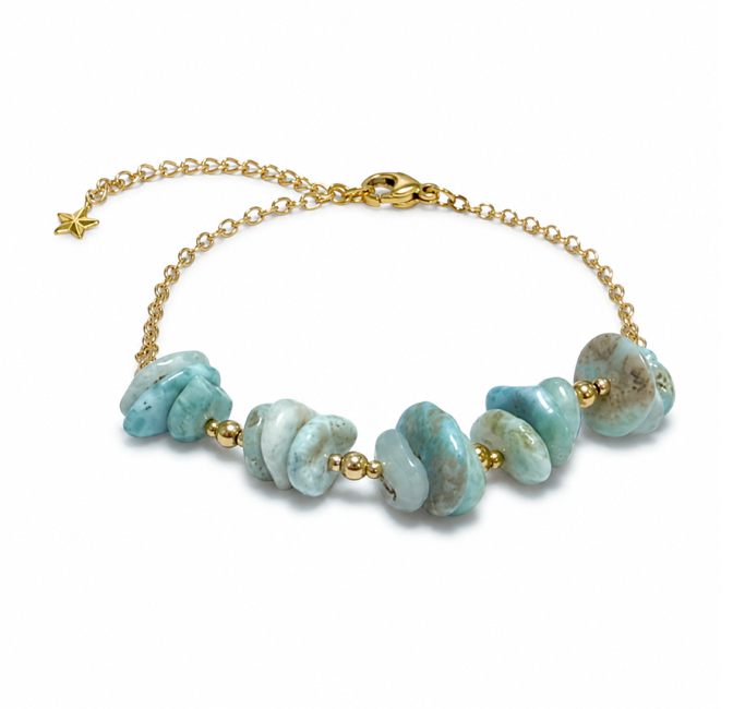 incenso ad Bracciale Energia in Larimar A – Frammenti di Pietra|it