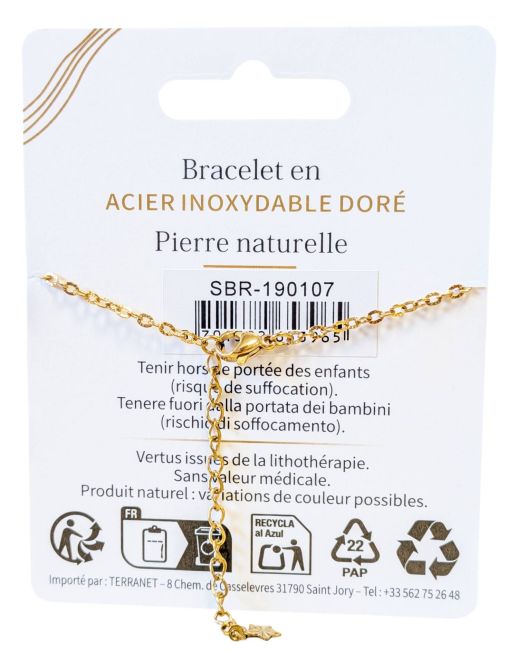 incenso ad Bracciale Portafortuna in Howlite A – Trifoglio|it