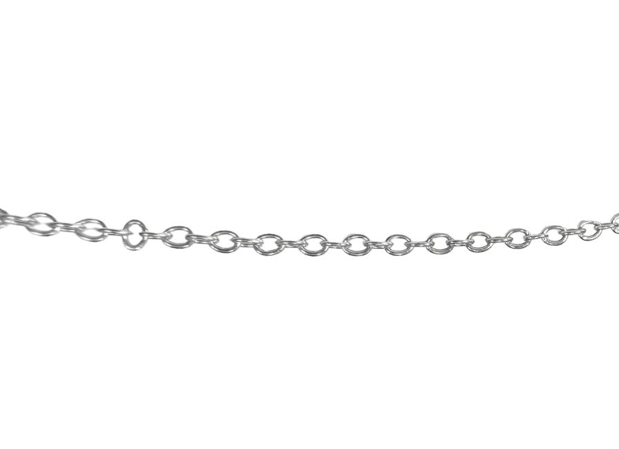 Collana a catena in acciaio inossidabile Maglie forzate regolabili 50 cm x6