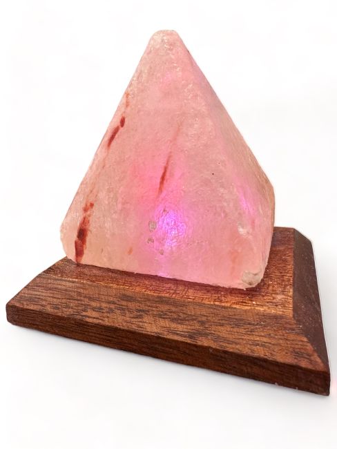 Lampada di Sale Himalaya USB Piramide 8cm