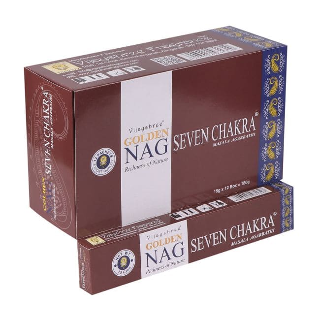 Incenso Vijayshree Golden Nag 7 Chakra 15g