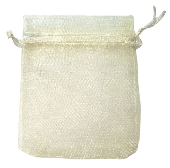 Sacchetti Organza 7x9cm Beige (Confezione da 100 pezzi)