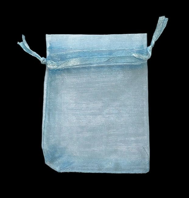 Sacchetti Organza 7x9cm Azzurro (Confezione da 100 pezzi)