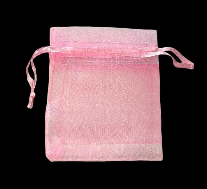 Sacchetti Organza 7x9cm Rosa (Confezione da 100 pezzi)