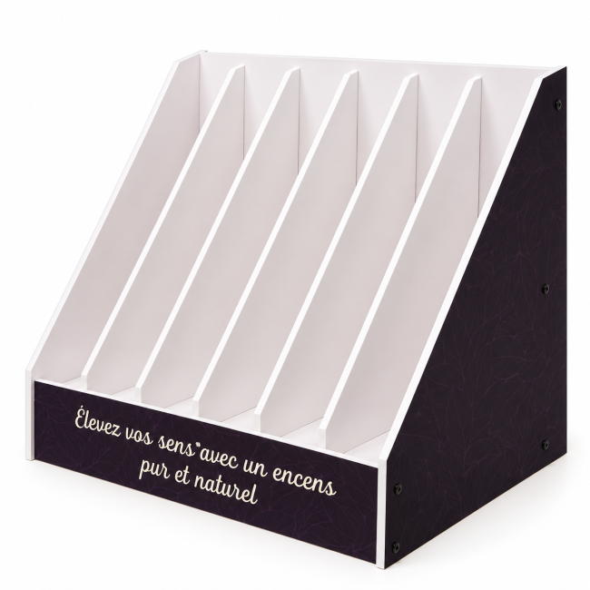 incenso ad Espositore Vuoto per Incenso 6 Scomparti in PVC 33,7 cm