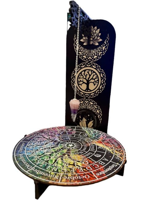 incenso ad Tavola divinatoria dell'albero della vita in legno 28 cm