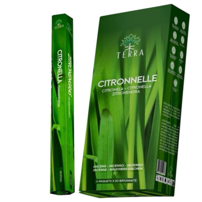 Incenso Terra citronella hexa senza carbone 30gr