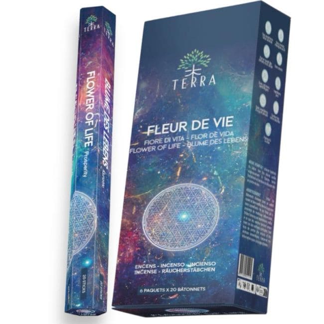 Incenso Hexa Terra Flower of Life senza carbone