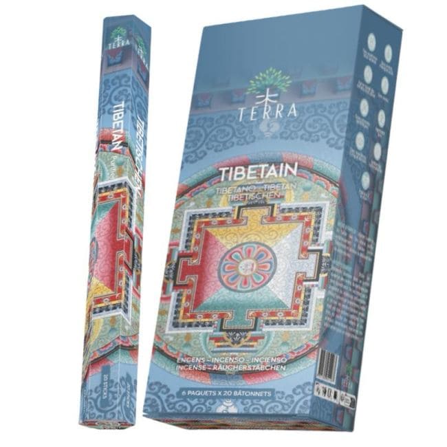 Incenso Hexa tibetano Terra senza carbone 30gr