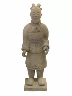 Statua del generale in terracotta nera 22 cm