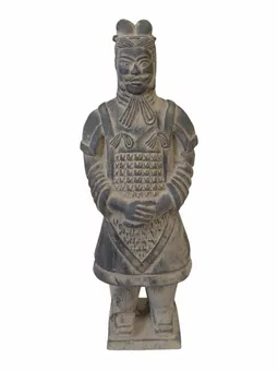 Statua del generale in terracotta nera 23 cm