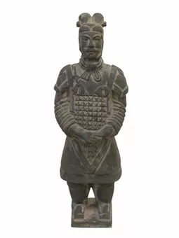 Statua in terracotta nera Generale 26 cm