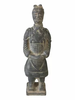 Statua in terracotta nera Generale 26 cm