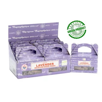 Coni d’incenso backflow Satya Lavanda 24 coni