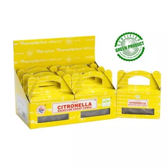 Coni d’incenso backflow Satya Citronella 24 coni