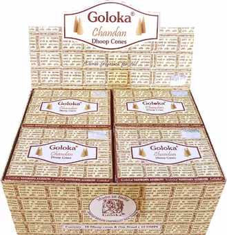 Goloka coni incenso Chandan
