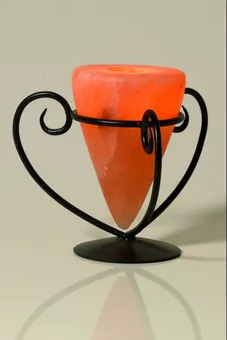 Portacandele a tazza in metallo 12 cm