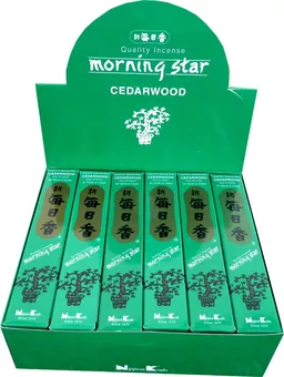 Incenso Giapponese Morning Star Cedro 50 Bastoncini