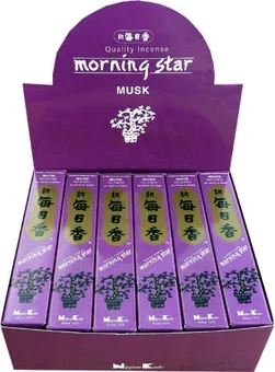 Incenso Giapponese Morning Star Musk 50 Bastoncini