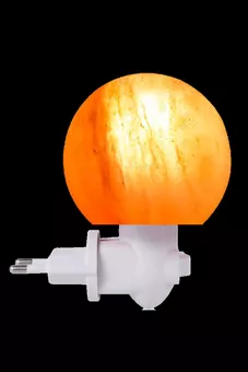 Lampada di sale con luce notturna sferica