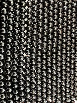 Filo di Perle Rotonde in Ematite A 10 mm