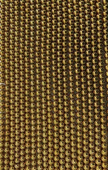 Filo di Perle Rotonde in Ematite Dorata A 6mm