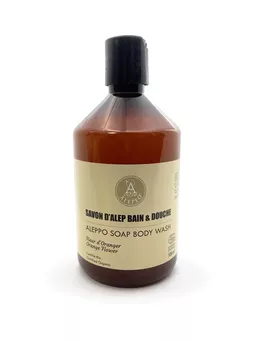 Sapone liquido di Aleppo - Ecocert - Fiori d'Arancio 500ml