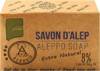 Sapone di Aleppo alepeo Sale del Mar Morto 8% 100g