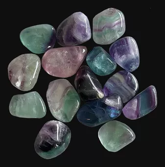 Fluorite Multicolore AA Pietre Burattate 2-3cm 250g