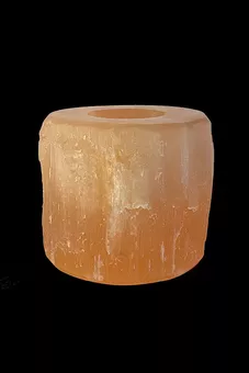 Portacandele in selenite rossa 8-9 cm 1 kg
