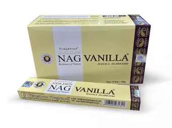 Incenso Vijayshree Golden Nag Vaniglia 15g