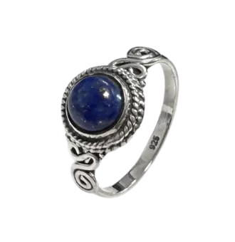 Anello in argento 925 con lapislazzuli AA T58